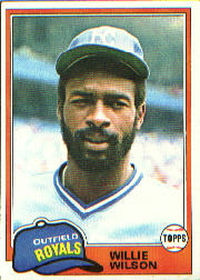 1981 Topps Baseball Cards      360     Willie Wilson